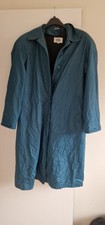 Vintage The Totes Coat 14p Trench Rain Belted Blue Light Nylon 80's Women