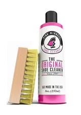 Pink Miracle Shoe Cleaner Kit 8 Oz Bottle Leather Whites and Nubuck Sneakers