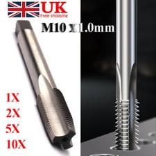 M10*1.0mm HSS Metric Right Hand Tap Drill Bits Fine Thread Taps Drilling Tool UK