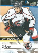 2018-19 UD Upper Deck CHL FELIX BIBEAU #23 Midnight 07/25 