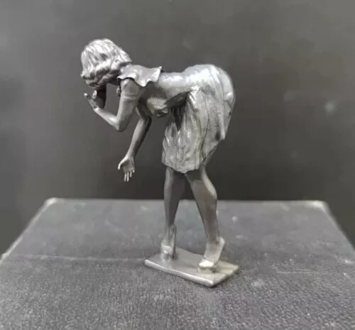Schwarz massiv Messing verführerisch heiß sexy Mädchen Statue Kunst Schönheit Modell Kunstwerk Dekor - Bild 6 von 6