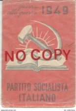Crespellano 1949, Italian Socialist Party. Name card.
