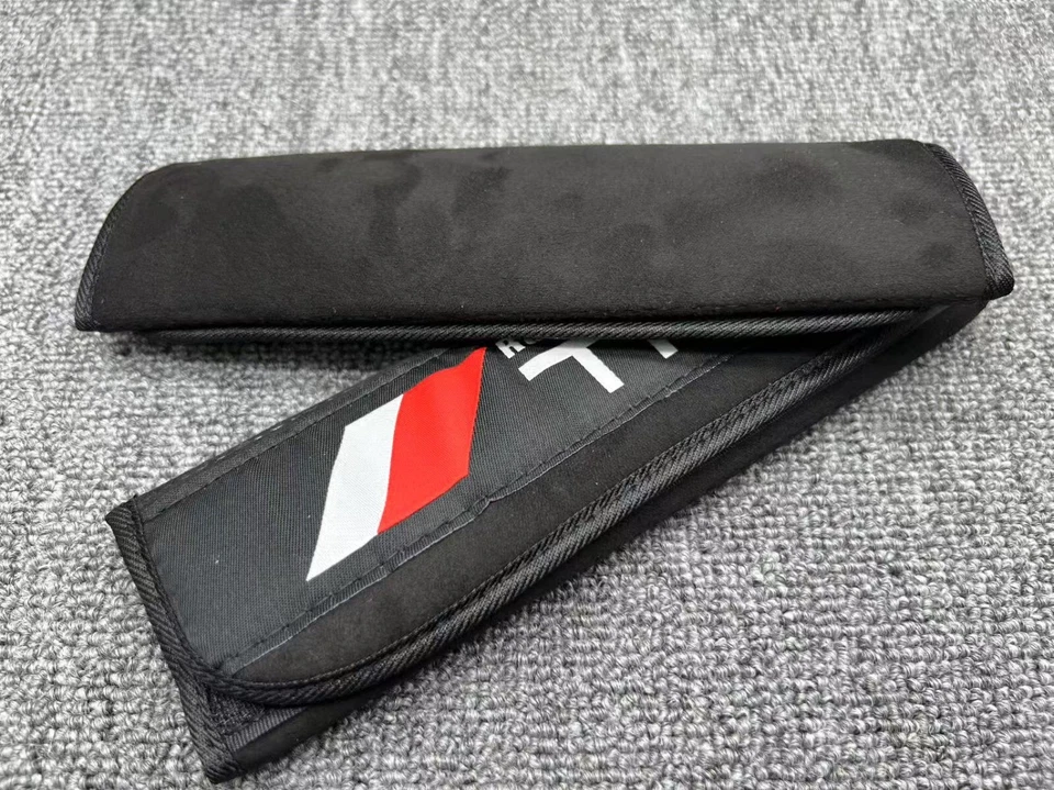 NUEVO CINTURÓN DE SEGURIDAD NEGRO DISEÑO DELGADO CARRERAS DRIFT HOMBRO COMODIDAD ALMOHADILLA CUBIERTA Foto 2 de 3