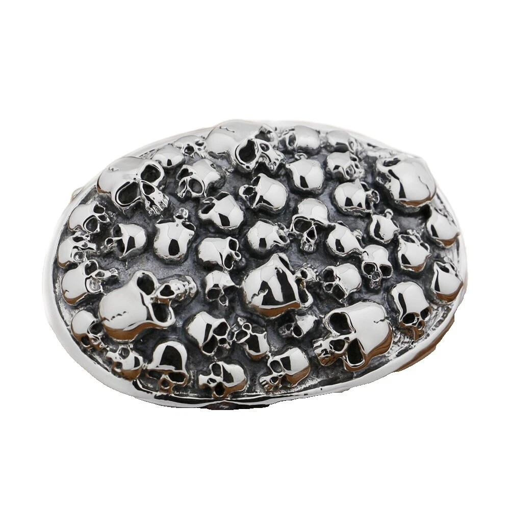 Skull Sterling Silver Belt Buckles