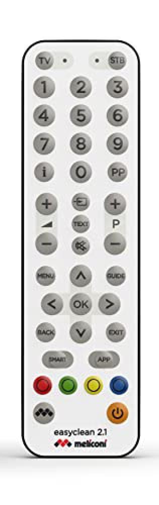 Meliconi EASYCLEAN 2.1 - TELECOMANDO UNIVERSALE 2 in 1 PER TV e DECODER FACILE D