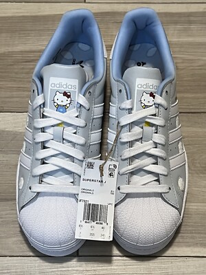 Adidas Hello Kitty x Superstar J Special Edition Clouds Size 7 New Rare IF7021