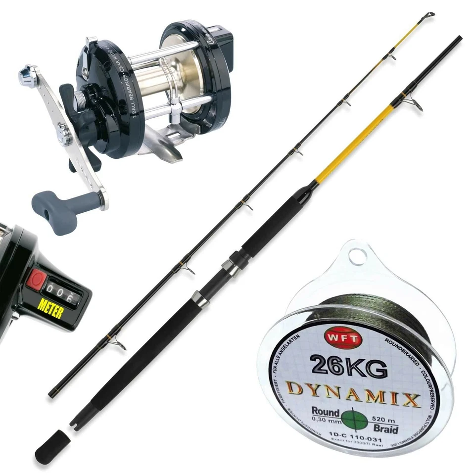 Norwegen Angeln Set WFT Rute Penn Rolle WFT Schnur No5. Combo Meeresangeln