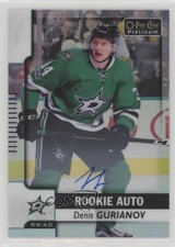 2017-18 O-Pee-Chee Platinum Rookie Autos Rainbow Denis Gurianov #R-DG Auto 7b5