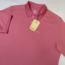 Tommy Bahama Shirt Men s Size Small Polo Pink Confetti Wicking Golf NWT 99.50