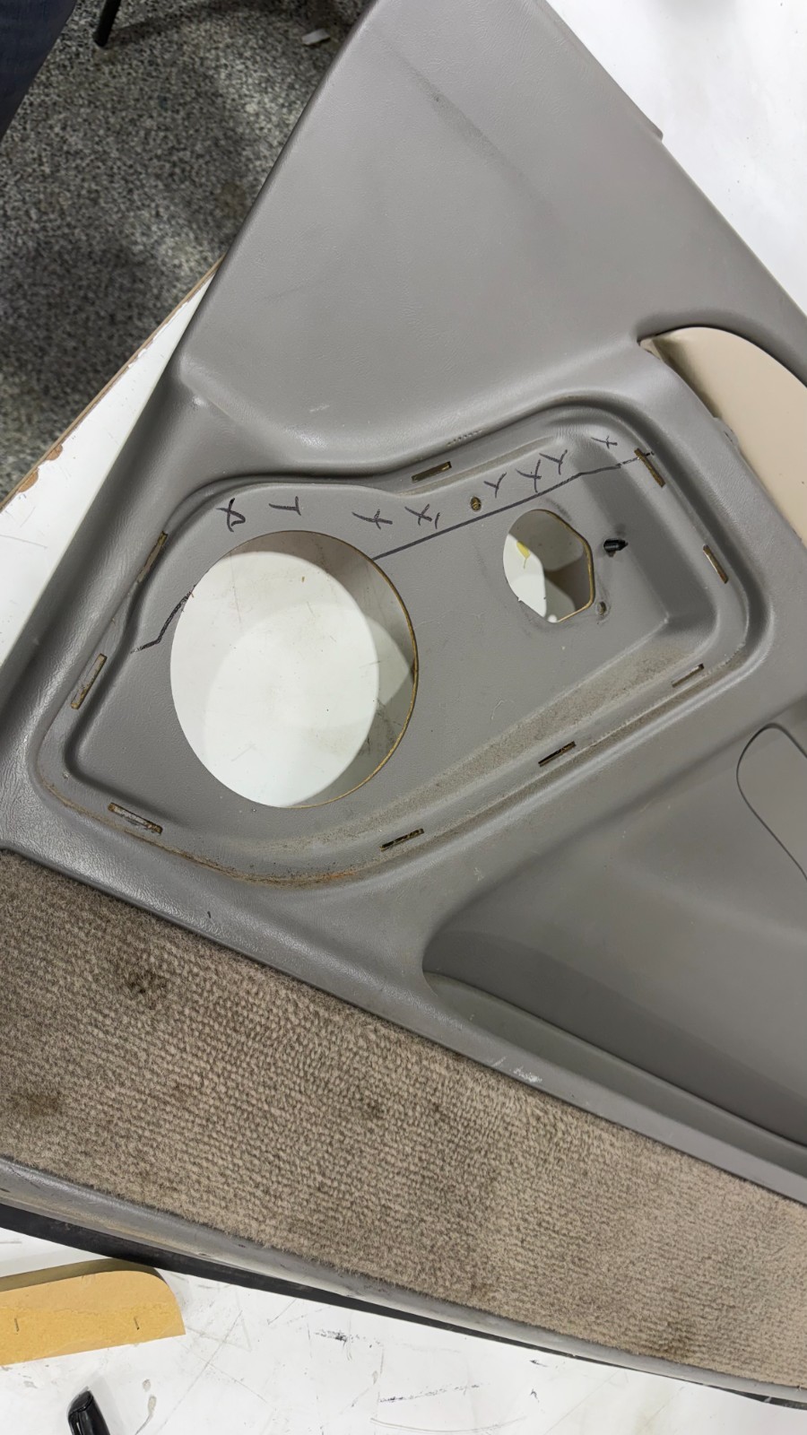 Sierra Silverado Tahoe  Front Door Pod Baffles 2x 6.5"  Speaker Rings Pods