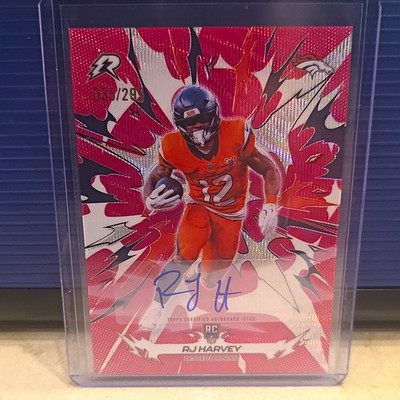 Topps 2026 Composite RJ Harvey Rookie Auto #128 Denver Broncos Serial /299 NFL