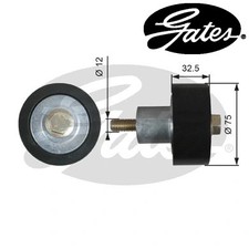 Deflection/Guide Pulley, V-ribbed belt fits: DAF XF FA 410/FA 440/FA 460/FA 5