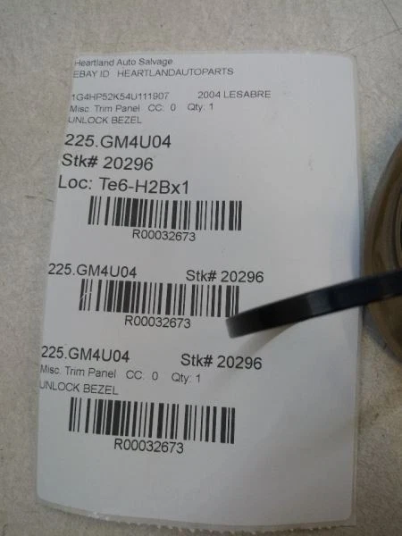 Buick Lesabre 2004 interruptor de desbloqueo y bloqueo con bisel OEM usado probado  Foto 3 de 3