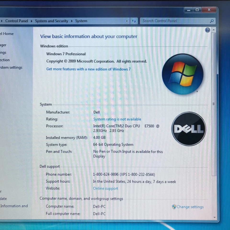 DELL OPTIPLEX 380 SFF Core 2 Duo 2.93GHz 4GB RAM 500GB HD (Windows 7 Pro 64-Bit) - Image 2 of 4