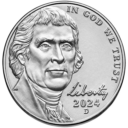 2024-D Jefferson Nickel — photo from another recent sale