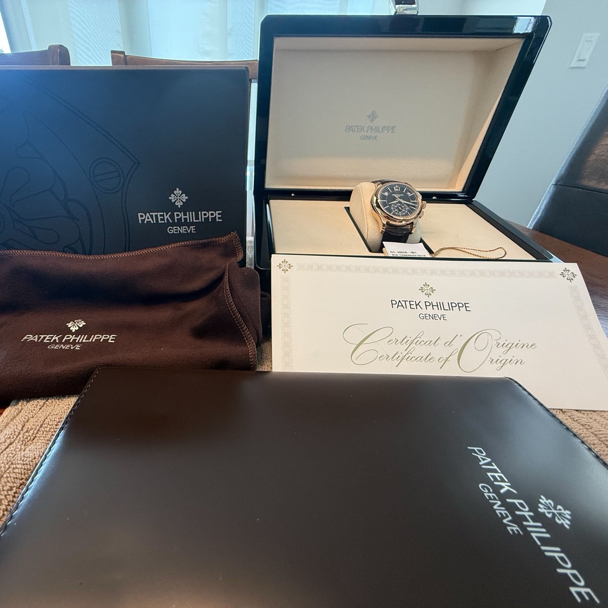 Patek Philippe 5905R-001 Annual Calendar Chronograph Rose Gold Box
