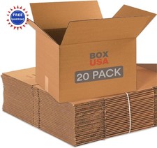Moving Boxes Medium 20 Pack 18x14x12 Corrugated Cardboard Box Shipping