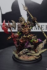 Warhammer 40k, Daemon Prince Model Painted, Death Guard