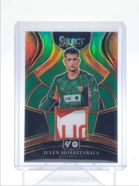 JULEN AGIRREZABALA 2025 SELECT LA LIGA PATCH GREEN PRIZM /5 Q2754