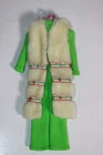 Vtg Barbie Clothes Mod Outfit #3439 1971 70s Wild Things Fur Vest Jumpsuit