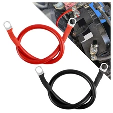 6AWG Battery Cables with Terminals,2PCS Battery Wire Set for Black Red Electr...