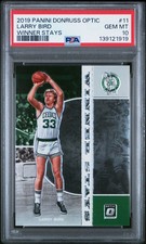 2019 Panini Donruss Optic Winner Stays Larry Bird #11 PSA 10