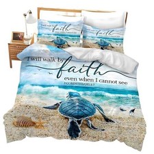 Bedding Set Ocean Nautical Duvet Cover Full Queen King Size Twin Sea Turtle