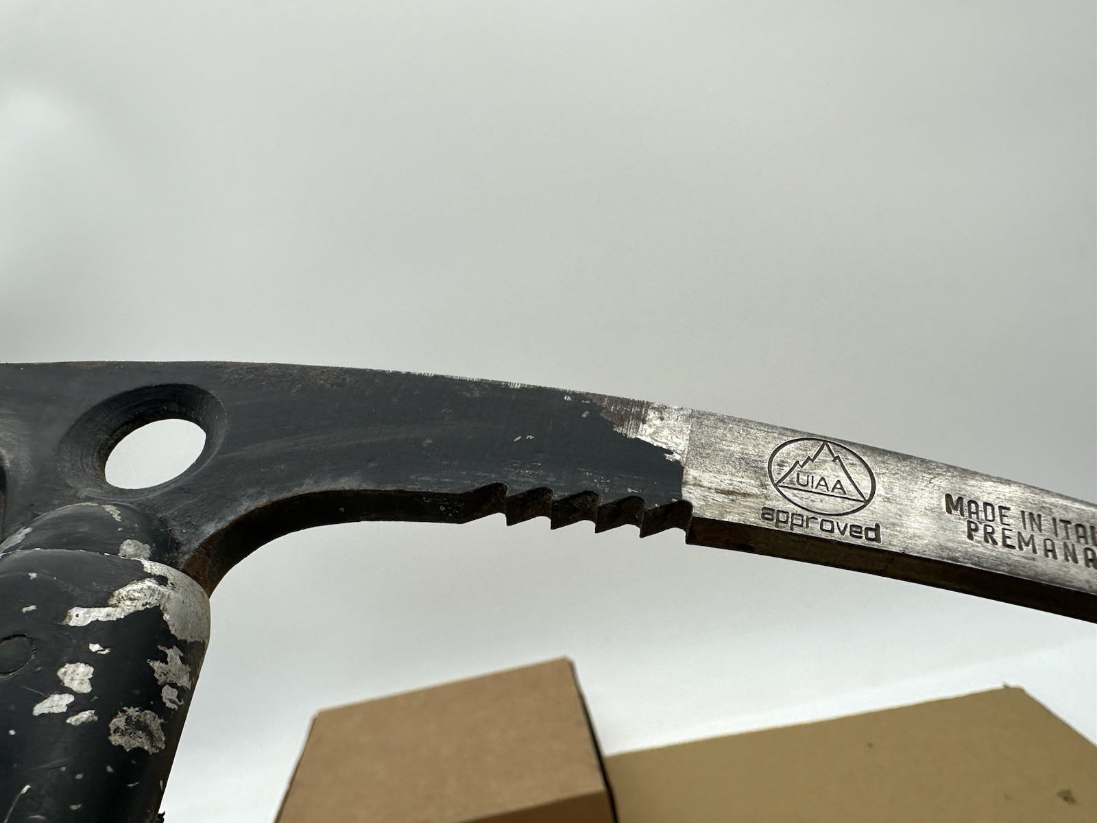 CAMP INTERALP ~ Vtg All Metal Ice Pick Hiking Camping  Axe ~ 31"x10.75"