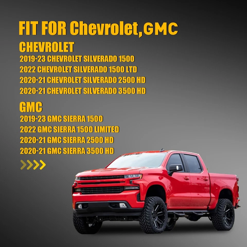 Espejo retrovisor térmico izquierdo para Chevrolet Silverado 1500 GMC Sierra 1500 2019-2023 Foto 2 de 4