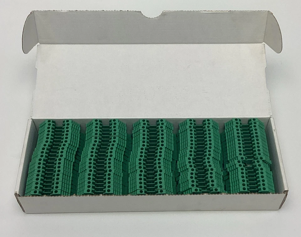 Allen Bradley 1492-J3-G Green Terminal Blocks 1-Pole, Green (Box of 100) - Image 2 of 4