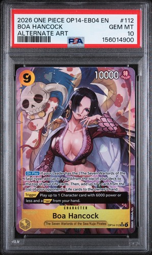 Boa Hancock OP14-112 Alternate Art · OP14 PSA 10, eBay listing photo