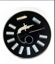 NEW BERLOQUE PINFIRE TOY PISTOL 2 MM MINIATURE BLANK/CAP TOY GUN W/CASE SET