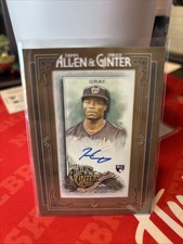 2022 Topps Allen & Ginter Josiah Gray Framed Mini AUTO RC Rookie MA-JG Nationals