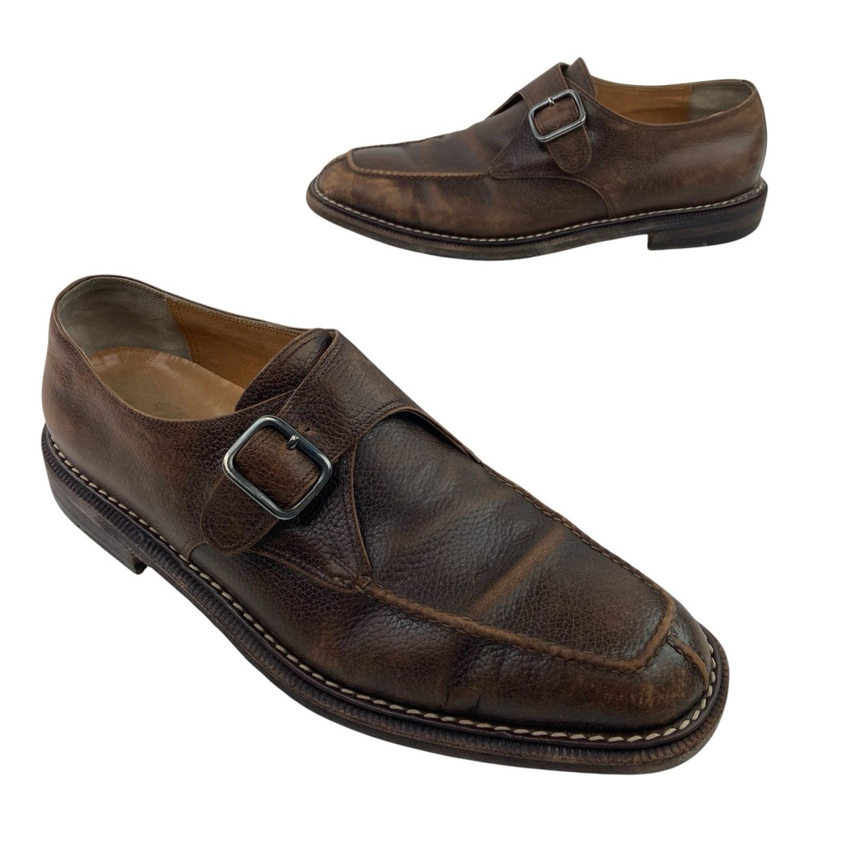 sutor mantellassi men\'s dress shoes Sutor Mantellassi // Leather Penny Loafers Shoes // Brown  main image 4