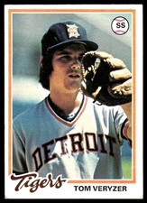 Tom Veryzer 1978 Topps #633 Detroit Tigers MLB READ FREE SHIPPING AutographDen