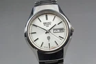 [Near MINT] SEIKO QR Vintage 3863-7010 37mm Silver Dial Quartz Men's Watch JAPAN