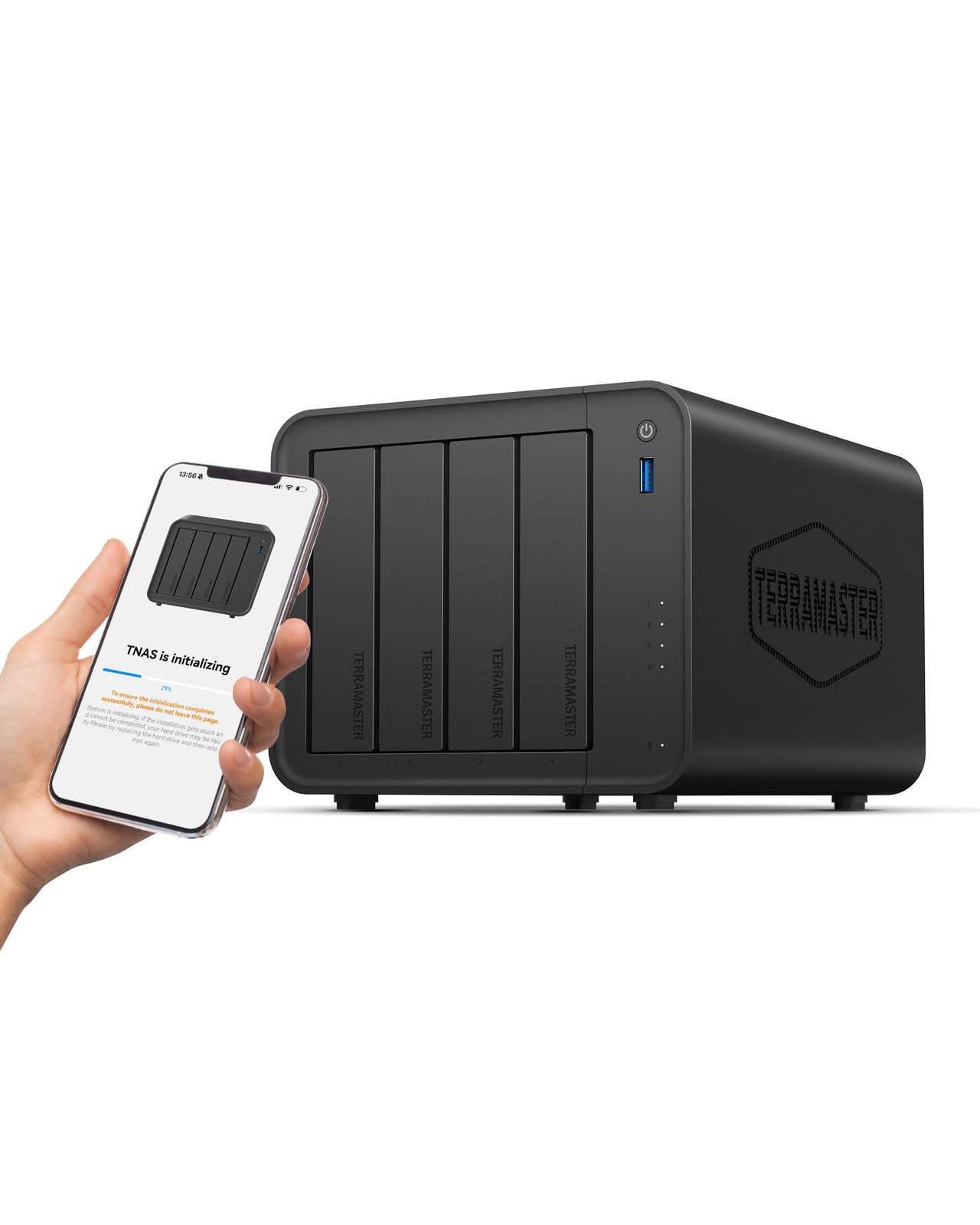 TERRAMASTER Storage NAS a 4 bay F4-425 - CPU quad-core Intel x86, 4 GB (n0O)