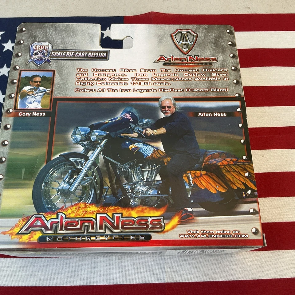 Iron Legend Arlen Ness 1/18 Scale, Diecast Replica  - Image 2 of 4