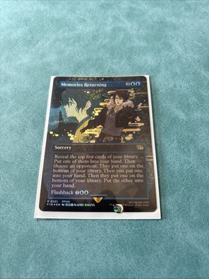 Memories Returning (borderless) Foil Magic: The Gathering MTG Final Fantasy