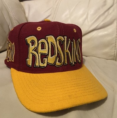 Vintage 90s Drew Pearson Washington Redskins Graffiti AOP NFL Snapback Hat