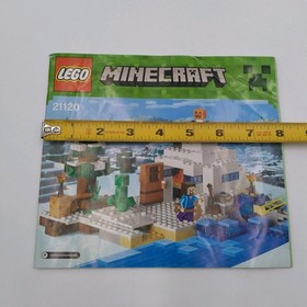 Lego Minecraft 21120 Instruction Manual Book REPLACEMENT The Snow Hideout