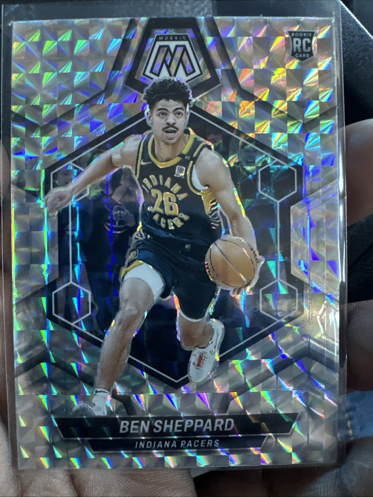 Ben Sheppard Rookie Card Silver Prizm 2023-24 Panini Mosaic #244