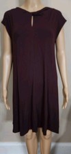 Unbranded Women's Dress Size Medium/Large Burgandy Twist Cutout Neckline Sheath