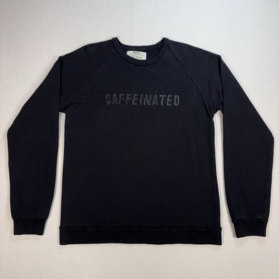 Palmer Cash Starbucks Reserve Sweatshirt Mens M Black Caffeinated Organic Cotton