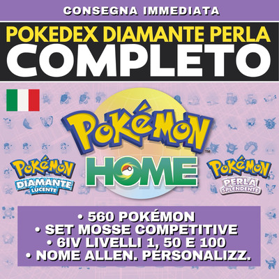 Pokemon HOME Shiny Living Dex Complete For Shining Pearl & Diamond On Switch