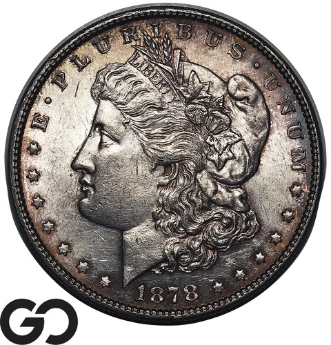 1878 7TF Morgan Silver Dollar Coin Reverse '79, Beautiful BU++ Better Date