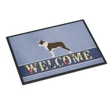 Caroline's Treasures BB5548JMAT Boston Terrier Doormat 24x36 Non Slip Washable