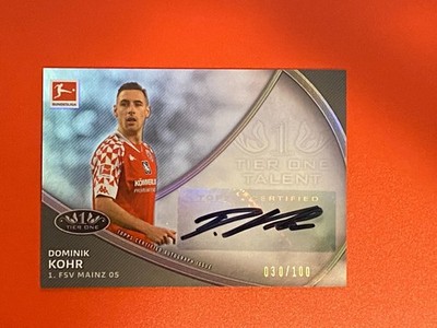 Dominik Kohr 2020-21 Tier One AUTOGRAPHED 30/100 FSV Mainz Bundesliga