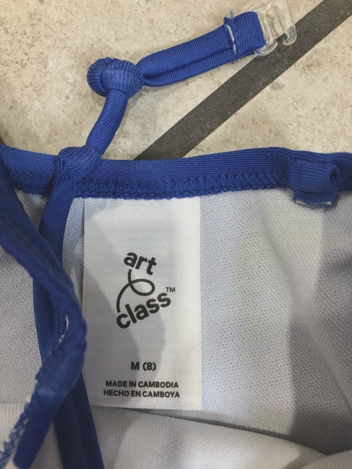 Girl's swimsuits size 6 7 and 8 bathing suit Lot of 3 pieces swim rash guard - Image 4 of 4