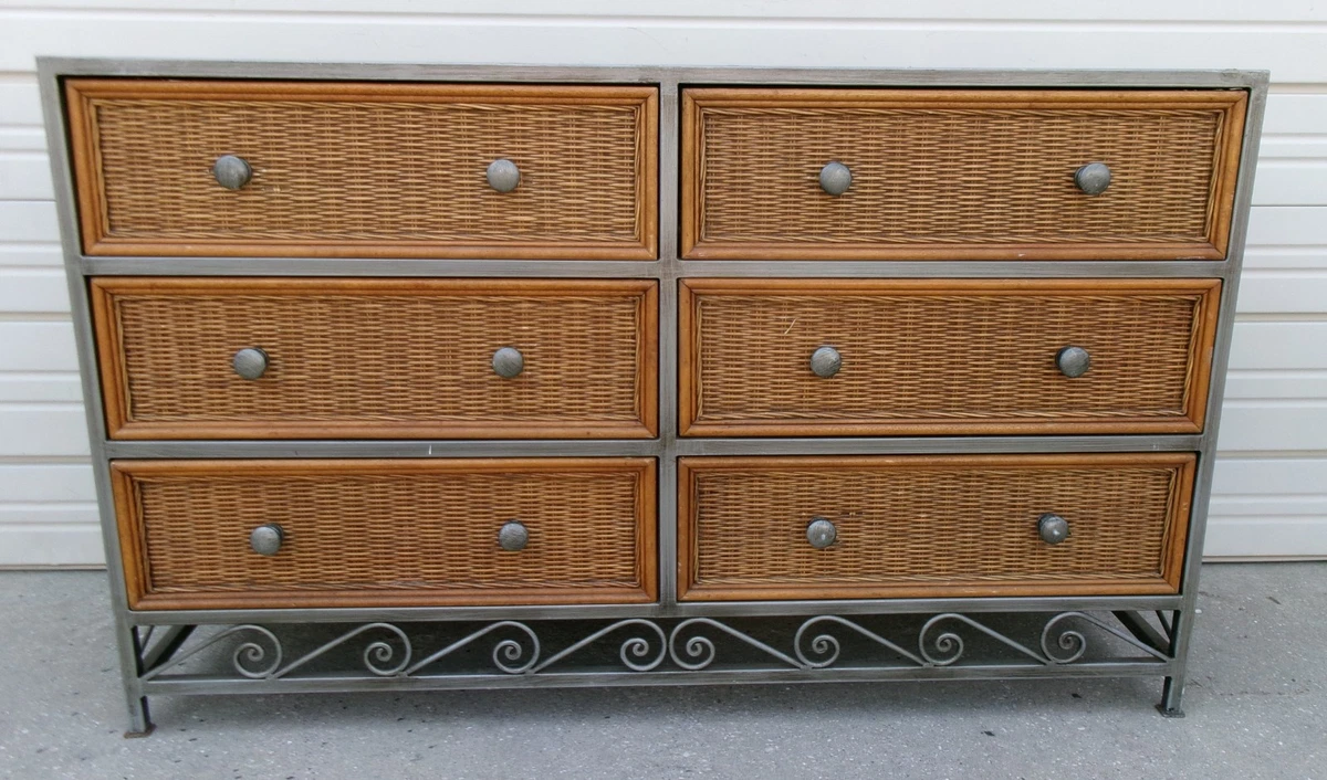 Brown Wicker Dressers & Chests of Drawers for sale | eBay Brown Wicker Dressers & Chests of Drawers for sale | eBay